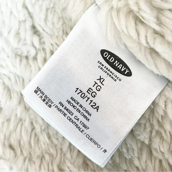 Old Navy Womens Size XL Sherpa Lined Jean Trucker Jacket Cotton Stretch Denim - Picture 14 of 14